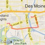 3 mile Kosama Run route map