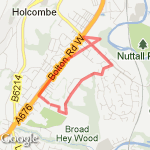 Shell Quickie route map