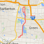 17.52 Miles route map