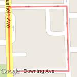 Half Mile Block route map