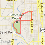 Average Run in the Park route map