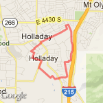 holladay 5 miles route map