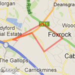 training lunch time route map