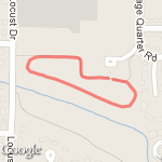Cross Country Average Practice lap route map