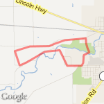 Carolyns run 8/14/12 route map