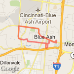 Cooper to Plainfield to Hunt route map