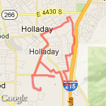 Holladay 8 Miles Cool Run route map