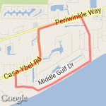 middle gulf/beach route map