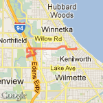 New Trier West route map