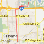 Uptown Roundabout Run route map