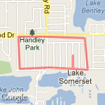 Home through next neighborhood route map