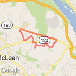 Lanlgey Loop route map