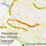 5miler : out and back route map