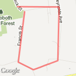 Rehoboth State Forest route map