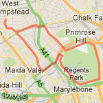 Regents Park run route map