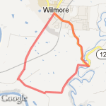 6.3 miles of hills route map