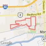 Double loop run route map