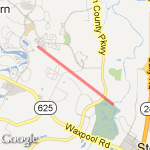 Golf Course route map