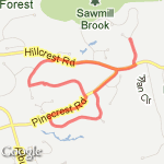 3.45 Locke Mill / Moose Hollow Loop route map