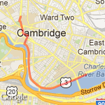 harvard square to mit sailing pavilion route map