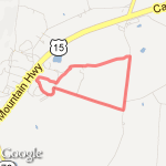 Mount St. Mary's loop route map