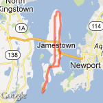 Jamestown RI route map