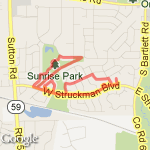 3+ mile route route map