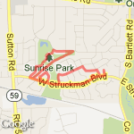 3+ mile route route map