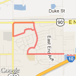 Summer wood 4 miler route map