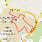 Slightly Longer On campus route map