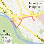 Bridge and back route map