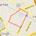 FH 2.12 mile route map