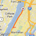 Hudson Greenway route map