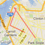 Prospect Park route map