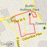 TJ/50/DHS Loop route map