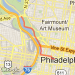 River loop to overpass bridge route map