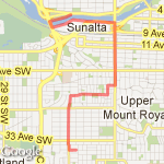 To Crow-Memorial 12K route map