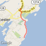 Gloucester MA route map