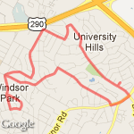 5 miles route map