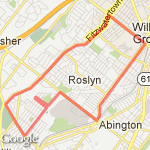 Mall/Fitzwatertown route map