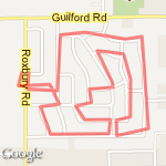 Walk 3 miles in neighbohood route map