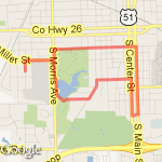 Center/Main route map