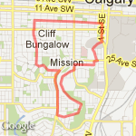 The morning route around the hood route map