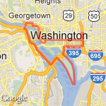 DC- 13miles route map