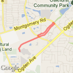 .49 miles and 1.83 miles route map