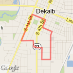 Past the Cemetery route map