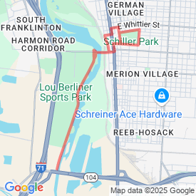 Run My Route - Running Map scioto south