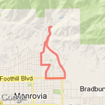 Trail to ranger station, home on roads route map