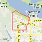 Weaselhead route map