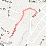 The Three Girls Run (.77) route map